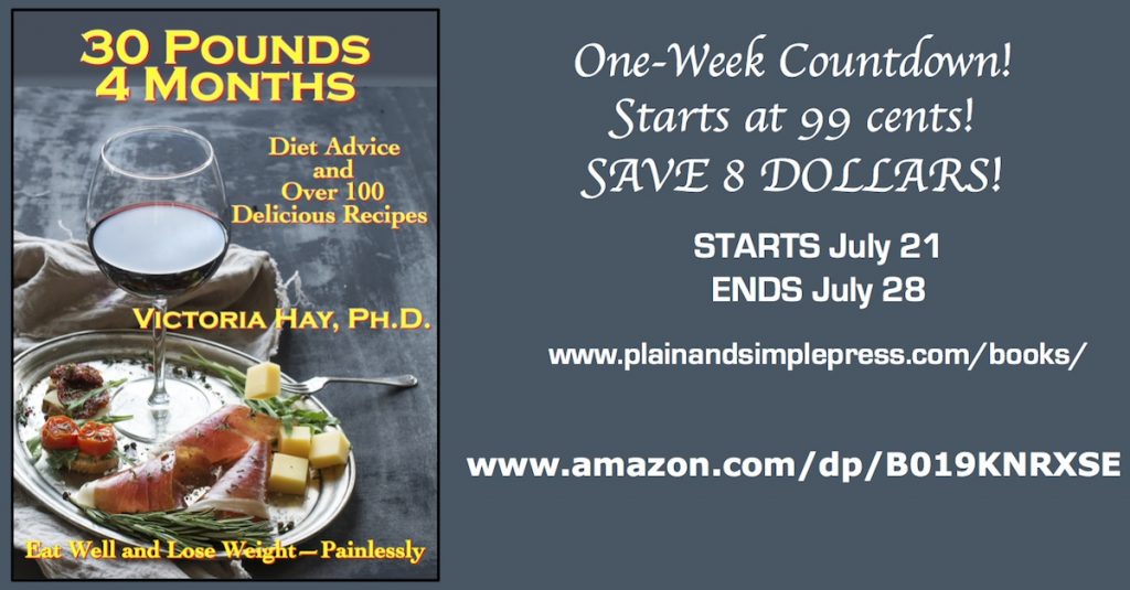 30 Pounds 4 Months Cookbook - One-Week Countdown Sale!